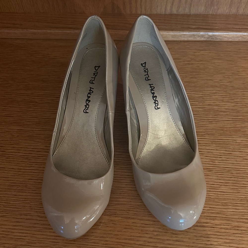 Dirty Laundry Nude Patent Leather Pumps